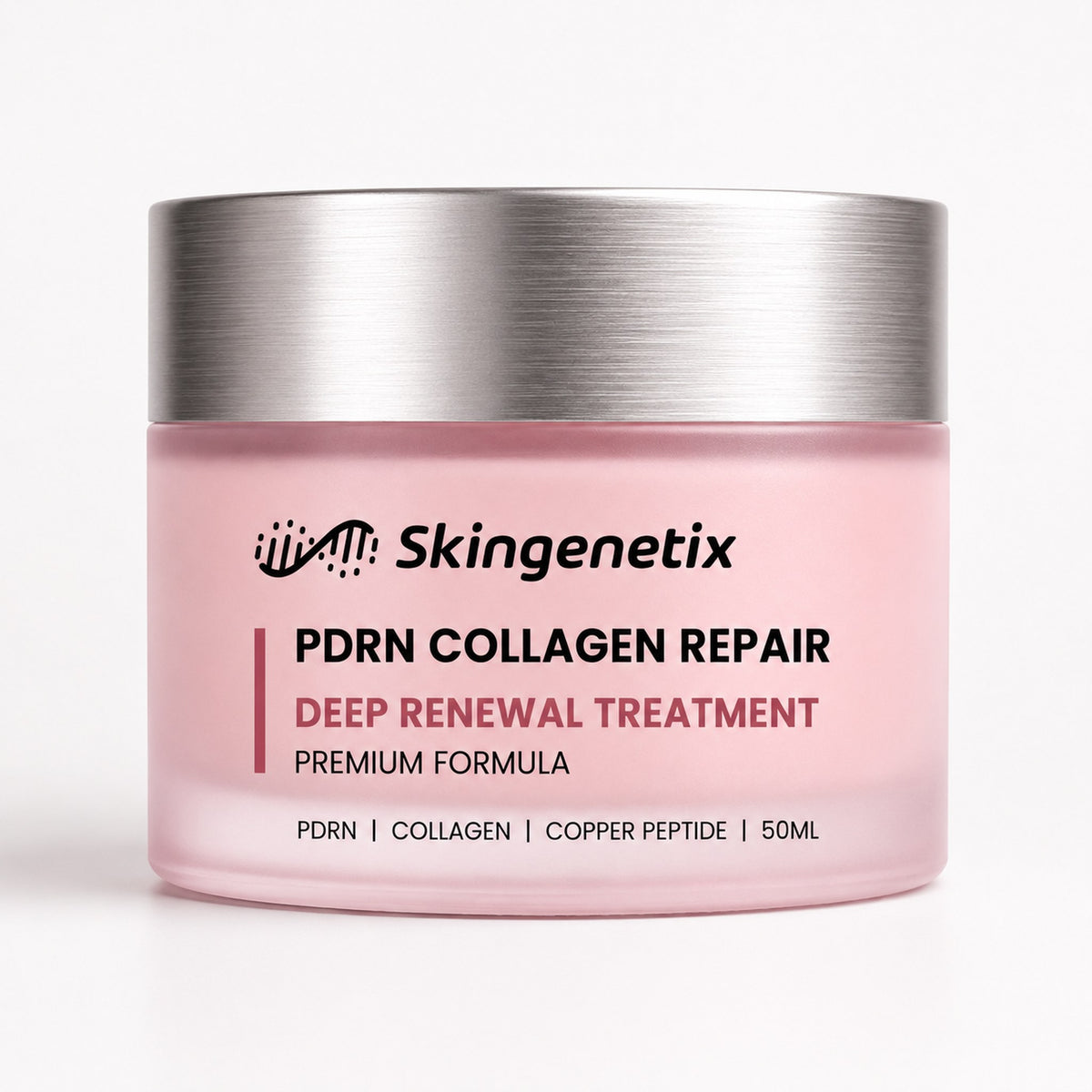 Skingenetix PDRN 1% Collagen Night Cream, 50ml - jar on a white background