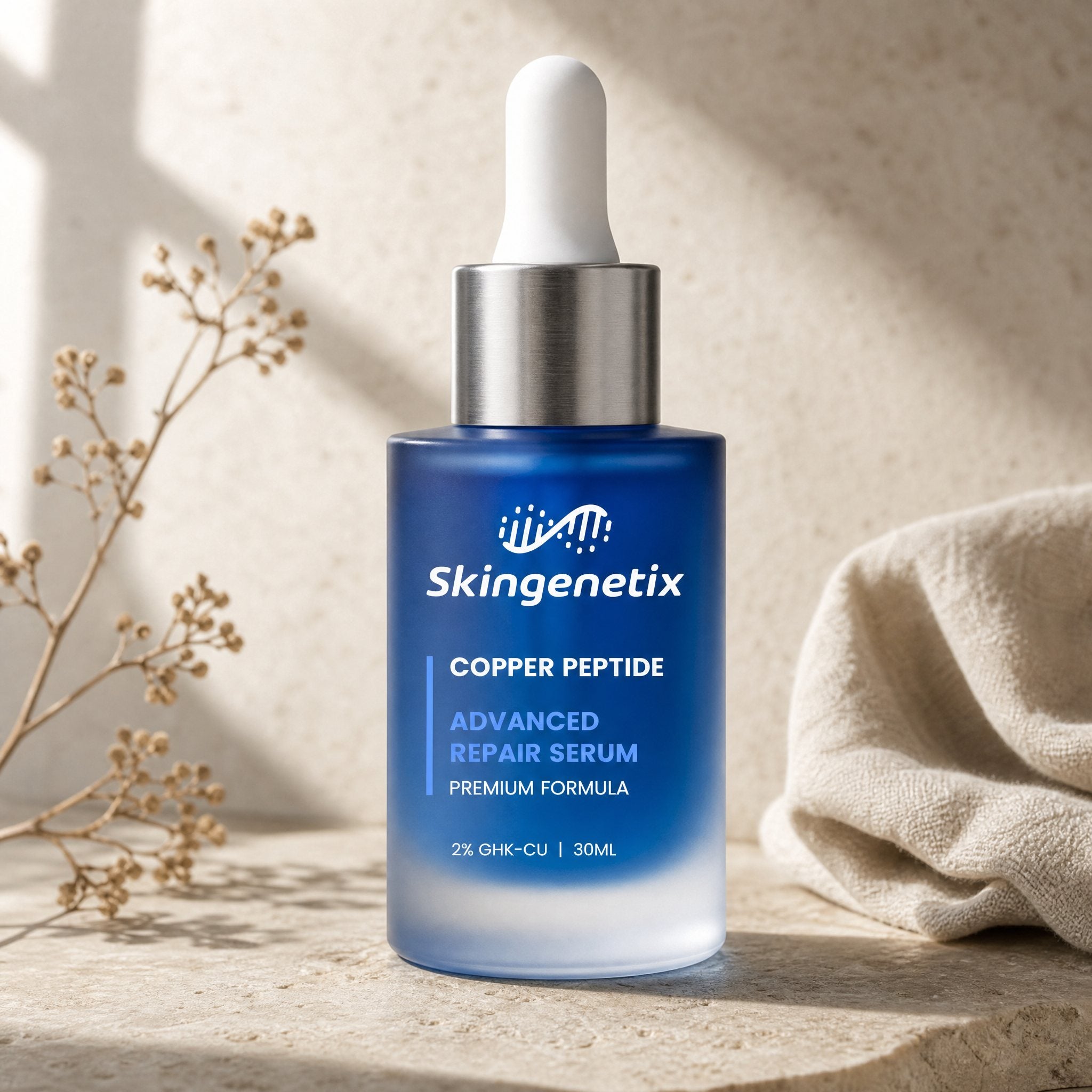 Skingenetix copper peptide ghk cu renewal serum