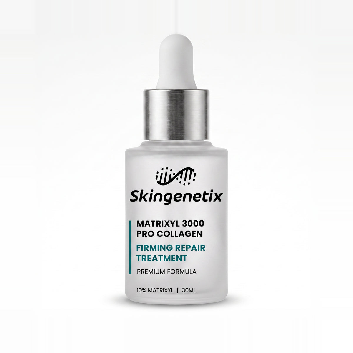 Skingenetix Matrixyl 3000 Firming Serum, 30ml - frosted bottle on white
